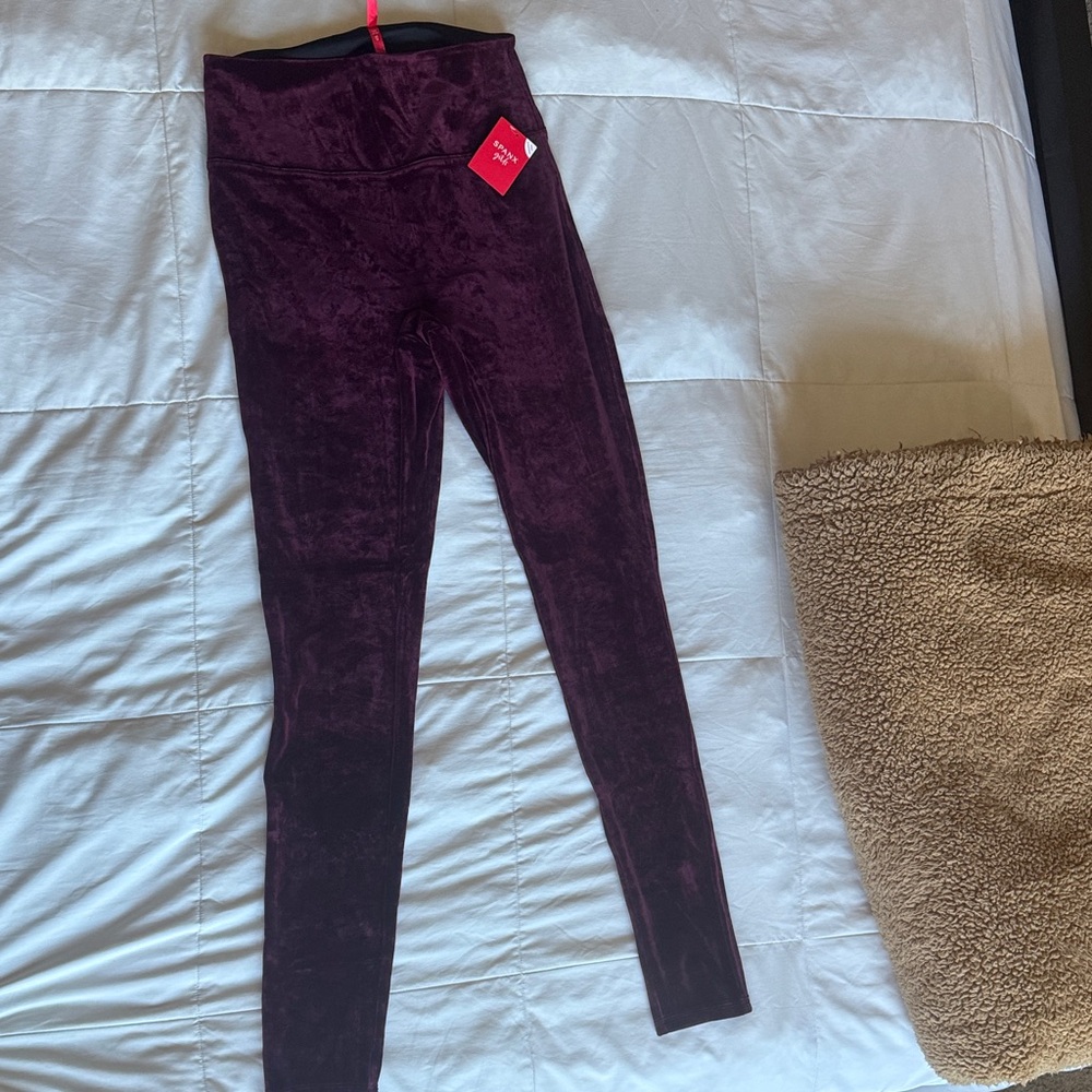Plum Velvet Leggings